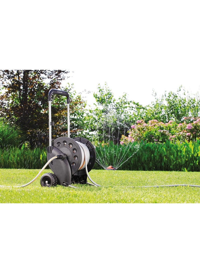 Claber Ecosei Hose Reel 60m – Professional Durable Polypropylene & Aluminum Garden Hose Storage - Image 4